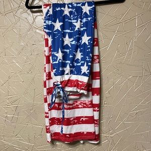 Stretchy American Flag Pants